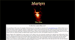 Desktop Screenshot of martyrs-lefilm.com